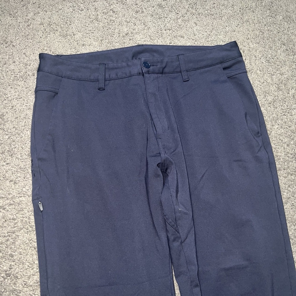 BYLT Premium Basics Everyday Pant 2.0 Men XL Navy Slim Tech Chino Stretch Pants